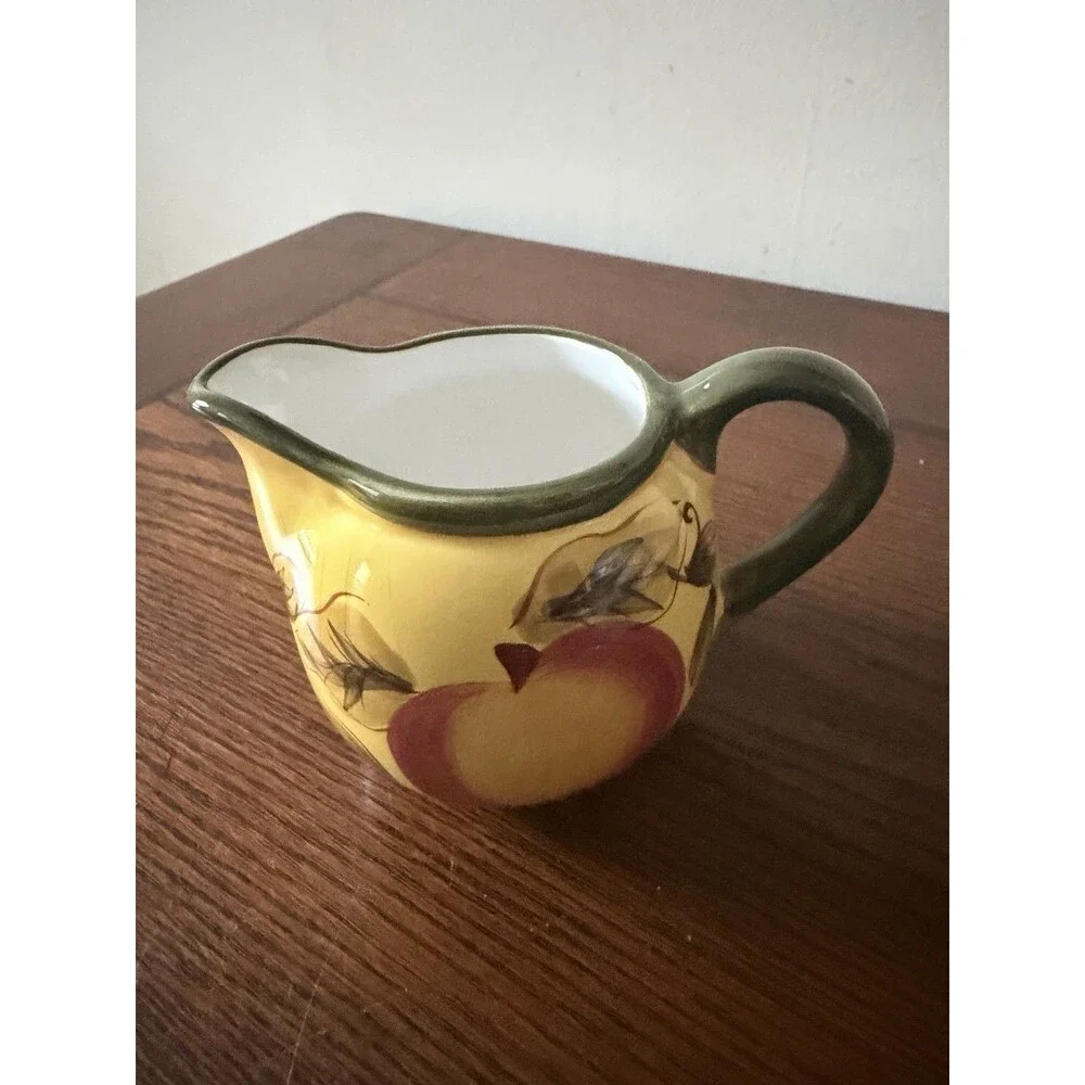 Royal Norfolk Ceramic Creamer Pitcher With Apple On It Gift Kitchen Decor